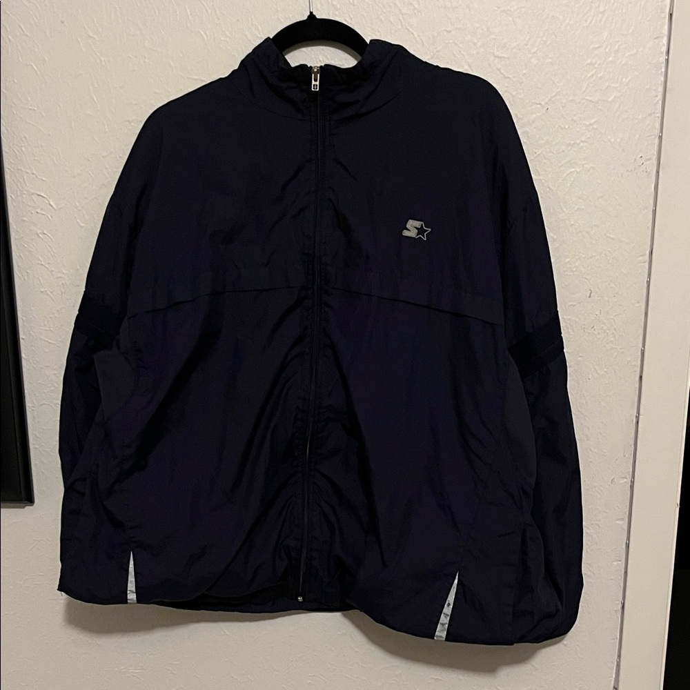 Starter Navy Windbreaker Jacket